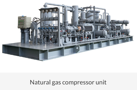 Unidad compresora de gas natural